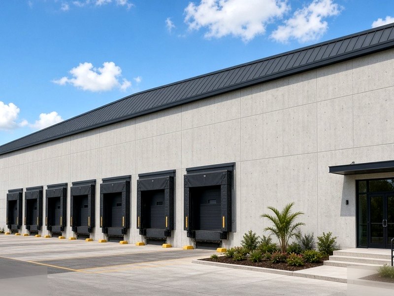 Industrial building for facility cleaning
